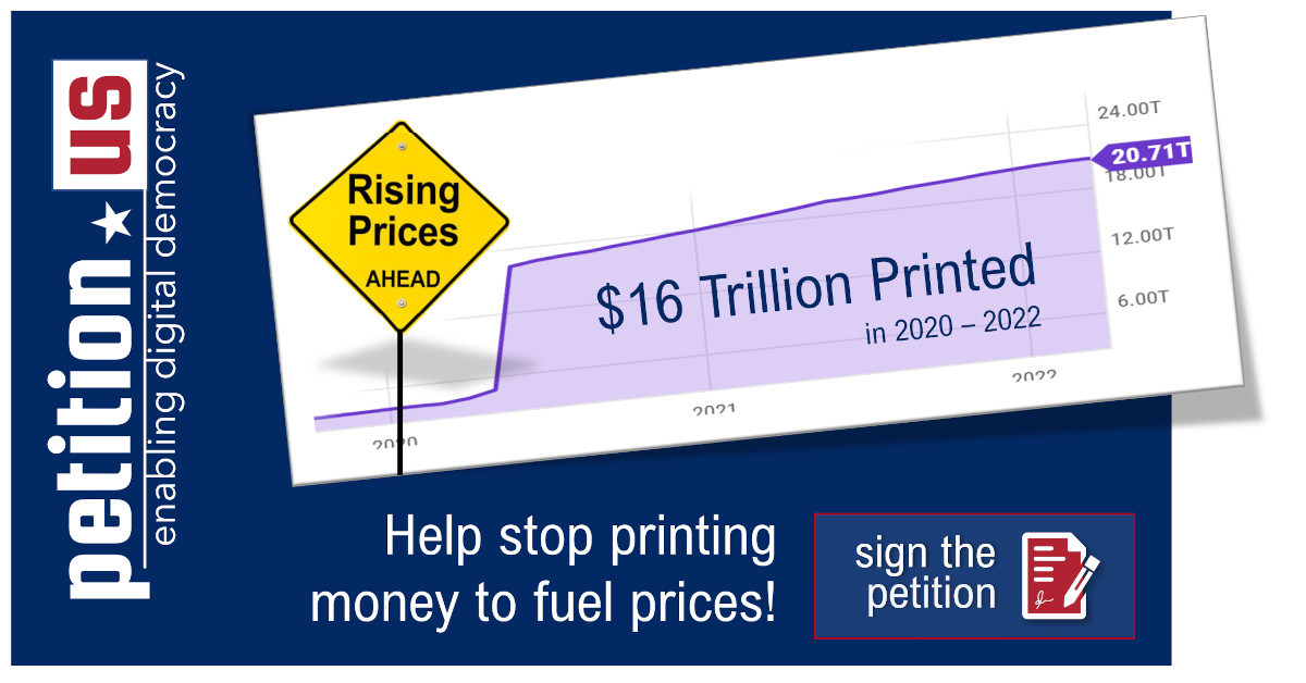 Stop printing money to fuel inflation